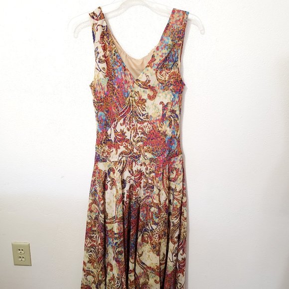 Evan Piccone Sleeveless Dress Size 10 Multi Color Summer Vacation - Picture 2 of 9